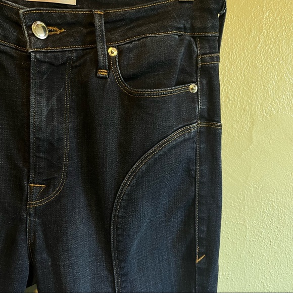 GOOD AMERICAN Good Legs Crop Curvy Piecing Split Hem Skinny Jeans SZ 8 / 29 - Picture 8 of 14